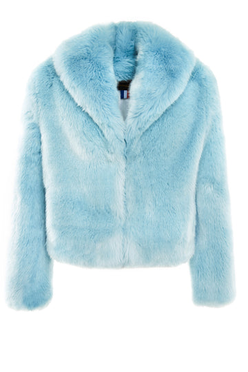 ERELLE - Blue Heaven Faux Fur jacket Made in France – LaSeine&Moi