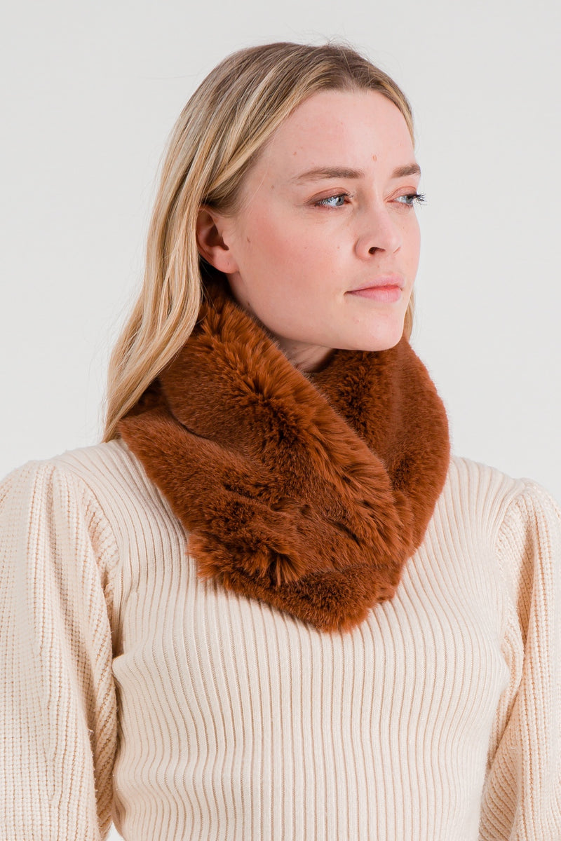 Caramel Faux Fur Collar - MAUDE – LaSeine&Moi